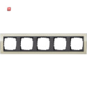 GIR215778 / Abdeckrahmen 5f Zwischenr. AN Gira Event Klar...