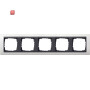 GIR215808 / Abdeckrahmen 5f Zwischenr. AN Gira Event Reinweiß / EAN 4010337070177