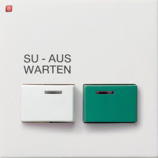GIR257112 / Abd. Ackermann 73642 B2 Flächenschalter Reinweiß / EAN 4010337044475