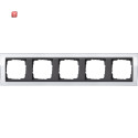 GIR215728 / Abdeckrahmen 5f Zwischenr. AN Gira Event Klar...