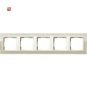 GIR215771 / Abdeckrahmen 5f Zwischenr. CW Gira Event Klar...
