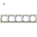 GIR215776 / Abdeckrahmen 5f Zwischenr. F Alu Gira Event...