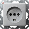 GIR42226 / Steckd. Dänisch SH System 55 F Alu / EAN...