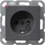 GIR42228 / Steckd. Dänisch SH System 55 Anthrazit / EAN 4010337422280
