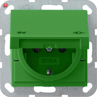 GIR41502 / SCHUKO KD SV System 55 Grün / EAN 4010337415022