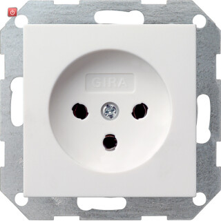GIR47903 / HNA-Steckd. 10 A System 55 Reinweiß / EAN 4010337479031