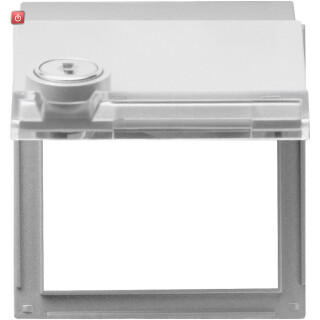 GIR69465 / Adapterrahmen KD Schloss sortiert + BSF Gira TX_44 (WG UP) F Alu / EAN 4010337694656