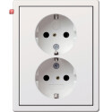 GIR783112 / SCHUKO 2f SH + Rahmen Flächenschalter...