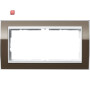 GIR1002763 / Abdeckrahmen 2f o.M. Zwischenr. RW Gira Event Klar Braun / EAN 4010337070320