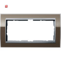 GIR1002766 / Abdeckrahmen 2f o.M. Zwischenr. F Alu Gira...