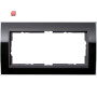 GIR1002738 / Abdeckrahmen 2f o.M. Zwischenr. AN Gira Event Klar Schwarz / EAN 4010337070238