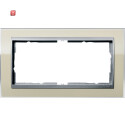 GIR1002776 / Abdeckrahmen 2f o.M. Zwischenr. F Alu Gira...