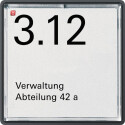 GIR1071202 / Namens-/Türschild 1f f. ED AL...