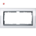 GIR1002726 / Abdeckrahmen 2f o.M. Zwischenr. F Alu Gira...
