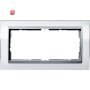 GIR1002726 / Abdeckrahmen 2f o.M. Zwischenr. F Alu Gira Event Klar Weiß / EAN 4010337070191