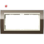 GIR1002761 / Abdeckrahmen 2f o.M. Zwischenr. CW Gira Event Klar Braun / EAN 4010337070641