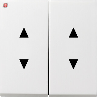 GIR1150112 / Wippe 2f Pfeile Flächenschalter Reinweiß / EAN 4010337047131