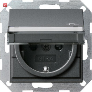 GIR276228 / Steckdose, anthrazit, Unterputz UP, 1 Fach, IP20 / EAN 4010337059547