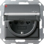 GIR276228 / Steckdose, anthrazit, Unterputz UP, 1 Fach, IP20 / EAN 4010337059547