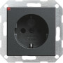 GIR275528 / Steckdose, anthrazit, Unterputz UP, 1 Fach, IP20 / EAN 4010337057659