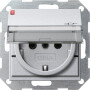 GIR276226 / Steckdose, Alu, Unterputz UP, 1 Fach, IP20 / EAN 4010337059523