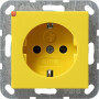 GIR275902 / Steckdose, gelb, Unterputz UP, 1 Fach, IP20 / EAN 4010337059288