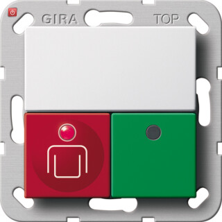 GIR292003 / Zimmermodul Ruf- + Anwesenheitst. System 55 Reinweiß / EAN 4010337062769