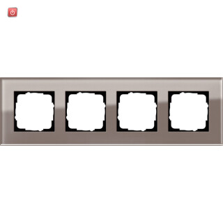 GIR214122 / Abdeckrahmen 4f Gira Esprit G Umbra / EAN 4010337076360