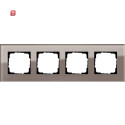 GIR214122 / Abdeckrahmen 4f Gira Esprit G Umbra / EAN...