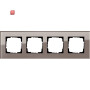 GIR214122 / Abdeckrahmen 4f Gira Esprit G Umbra / EAN 4010337076360