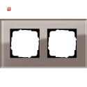 GIR212122 / Abdeckrahmen 2f Gira Esprit G Umbra / EAN...