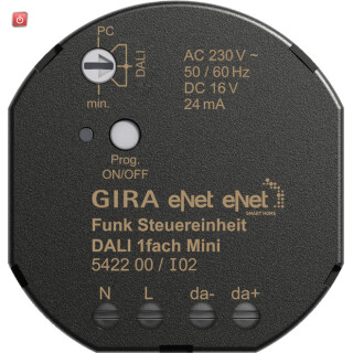 GIR542200 / Funk Steuereinheit DALI 1f Mini Gira eNet / EAN 4010337774198