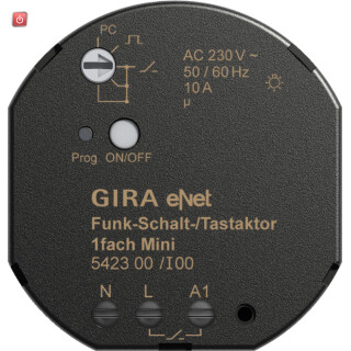GIR542300 / Funk Schalt-/Tastaktor 1f Mini Gira eNet / EAN 4010337774204