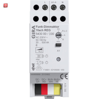 GIR543000 / Funk Dimmaktor 1f REG Gira eNet / EAN 4010337774259