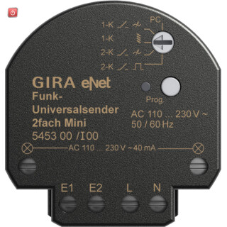 GIR545300 / Funk Uni-Sender 2f Mini Gira eNet / EAN 4010337774310