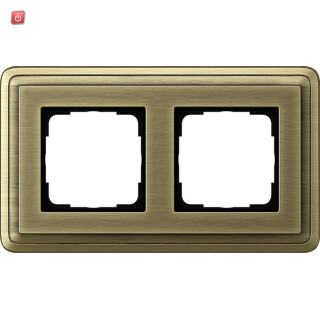 GIR212621 / Abdeckrahmen 2f ClassiX Bronze / EAN 4010337097105