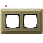 GIR212621 / Abdeckrahmen 2f ClassiX Bronze / EAN 4010337097105