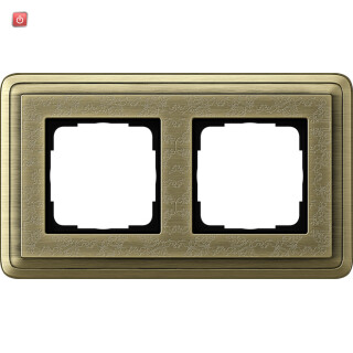 GIR212661 / Abdeckrahmen 2f ClassiX Art Bronze / EAN 4010337097167