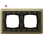 GIR212662 / Abdeckrahmen 2f ClassiX Art Bronze-Schwarz / EAN 4010337097174