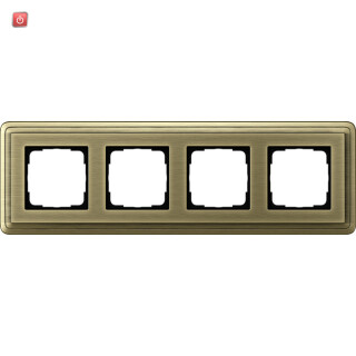 GIR214621 / Abdeckrahmen 4f ClassiX Bronze / EAN 4010337097372