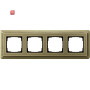GIR214621 / Abdeckrahmen 4f ClassiX Bronze / EAN 4010337097372