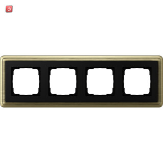 GIR214622 / Abdeckrahmen 4f ClassiX Bronze-Schwarz / EAN 4010337097389