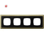 GIR214622 / Abdeckrahmen 4f ClassiX Bronze-Schwarz / EAN 4010337097389