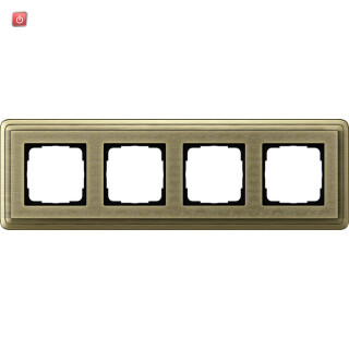 GIR214661 / Abdeckrahmen 4f ClassiX Art Bronze / EAN 4010337097433