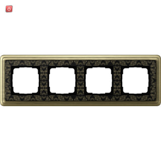 GIR214662 / Abdeckrahmen 4f ClassiX Art Bronze-Schwarz / EAN 4010337097440