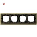 GIR214662 / Abdeckrahmen 4f ClassiX Art Bronze-Schwarz /...