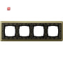 GIR214662 / Abdeckrahmen 4f ClassiX Art Bronze-Schwarz / EAN 4010337097440