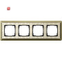 GIR214663 / Abdeckrahmen 4f ClassiX Art Bronze-Cremeweiß / EAN 4010337097457