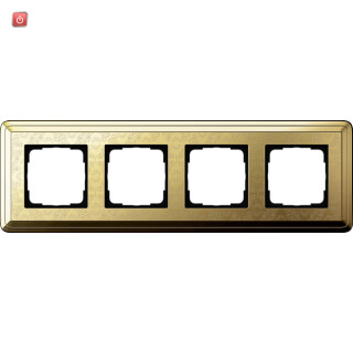 GIR214671 / Abdeckrahmen 4f ClassiX Art Messing / EAN 4010337097464