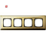 GIR214671 / Abdeckrahmen 4f ClassiX Art Messing / EAN 4010337097464